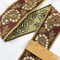 1 Yard Elegant Paisley Handcrafted Indian Trim Gold Sequin Embroidered 2.5 Inch Width